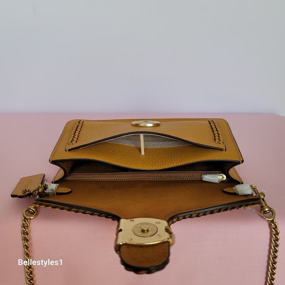 COACH Small Tabby Chain Clutch With Braided Trim & Matching Small Card Case SET⭐ - Picture 10 of 16